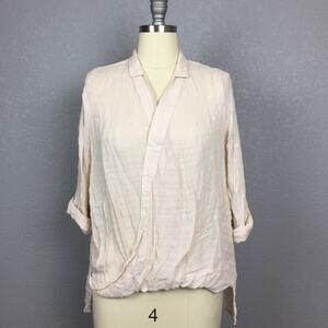 •Forever 21• Blush Collared Top Size M _2